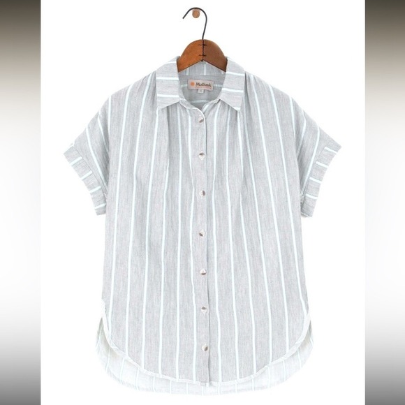 Mollusk Sweaters - Mollusk California Bossa‎ Shirt 100% Cotton Striped Button Shirt Size X Small